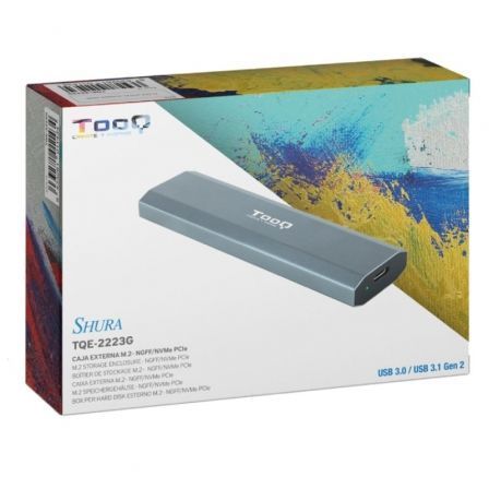 Tooq Shura Caja Externa para SSD M.2 NGFF/NVMe TQE-2223G Gris